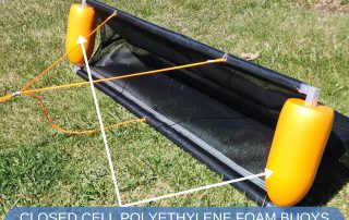 Closed-cell polyethylene foam buoys detail