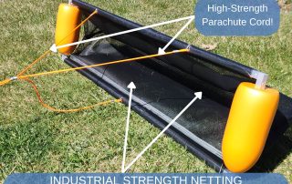 Industrial-strength 1000-denier netting detail